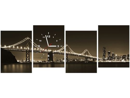 45CM 120CM ZEGAR 4 ELEM MOST NOCĄ TANEL TEEMUSK ŚCIENNY na Arena.pl