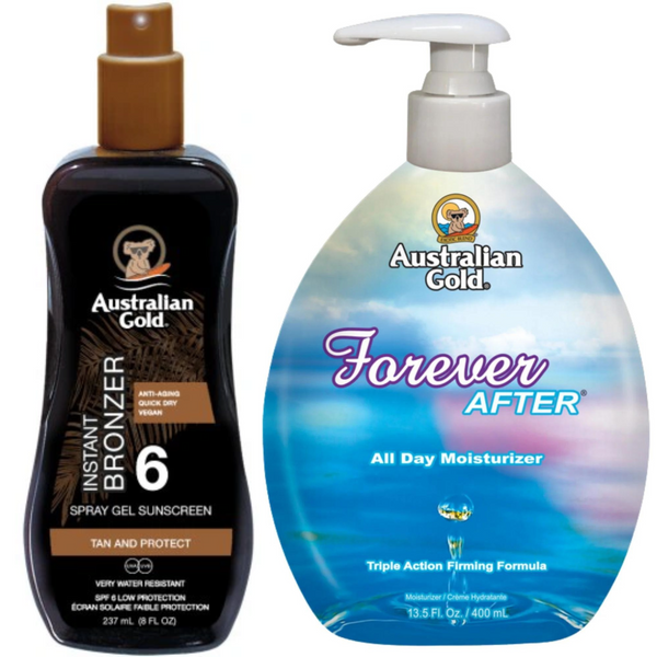 Australian Gold Żel W Sprayu Z Bronzerem SPF6 + Forever After 400ml zdjęcie 1