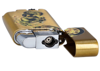 Zapalniczka Żarowa Gazowa Metalowa z Regulacją Płomienia ''Żółty Motor''