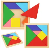 Tangram gra logiczna układanka kreatywna klocki drewniane puzzle dla dzieci