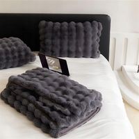 MIĘKKI KOC KOCE NARZUTA NA ŁÓŻKO MIKROFIBRA PLED COZYGLAM Szary