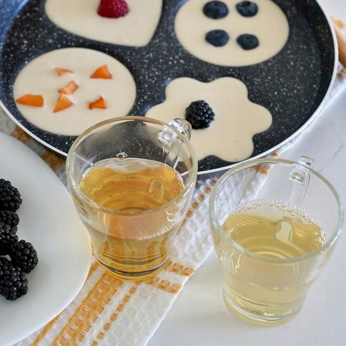 ZESTAW KUBKÓW SZKLANYCH 6x250ml SZKLANKI do kawy herbaty z uchem na Arena.pl