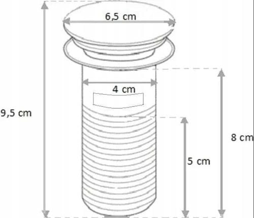 ZESTAW: SYFON UMYWALKOWY DO UMYWALKI + KOREK KLIK-KLAK Z PRZELEWEM na Arena.pl