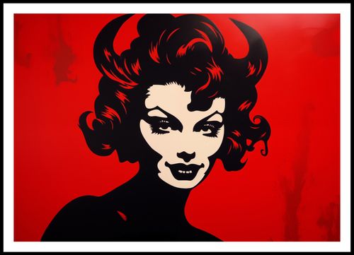 Plakat 100x70cm Czerwona Diablica na Arena.pl