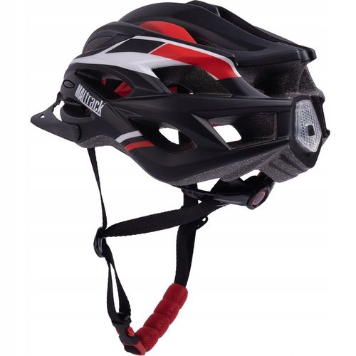 KASK ROWEROWY REGULOWANY 57-62 UNIWERSLANY Z WENTYLACJĄ DASZKIEM LAMPKĄ na Arena.pl