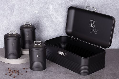 chlebak z zestawem pojemników berlinger haus bh-6754 black silver na Arena.pl