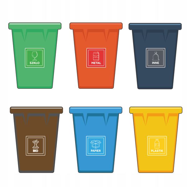 Naklejki segregacyjne 6 szt zdjęcie 3