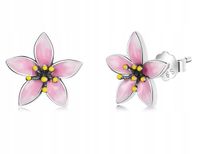 KOLCZYKI SREBRNE WKRĘTKI, KOLCZYKI SREBRO 925, kolczyki sztyfty kwiatki