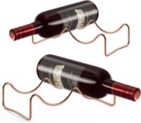 TONLEA Regały na wino Różowe złoto 2 sztuki 6cm x 23,5cm x 14cm