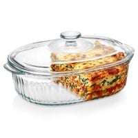 Naczynie żaroodporne z pokrywką szklane 2,5 l