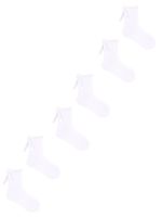 Skarpety dziewczęce ażurowe gładkie ze wstążką 3PAK 27-30 YOCLUB