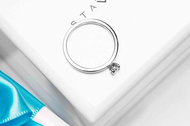 Emaga Złoty pierścionek PBD2500 - Diament zdjęcie 15