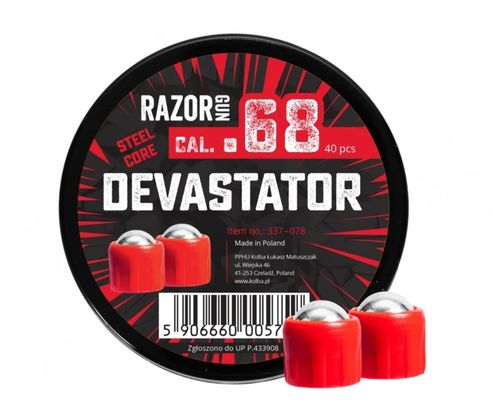 Kule metalowe RazorGun Steel Core Devastator .68 / 40 szt. na Arena.pl