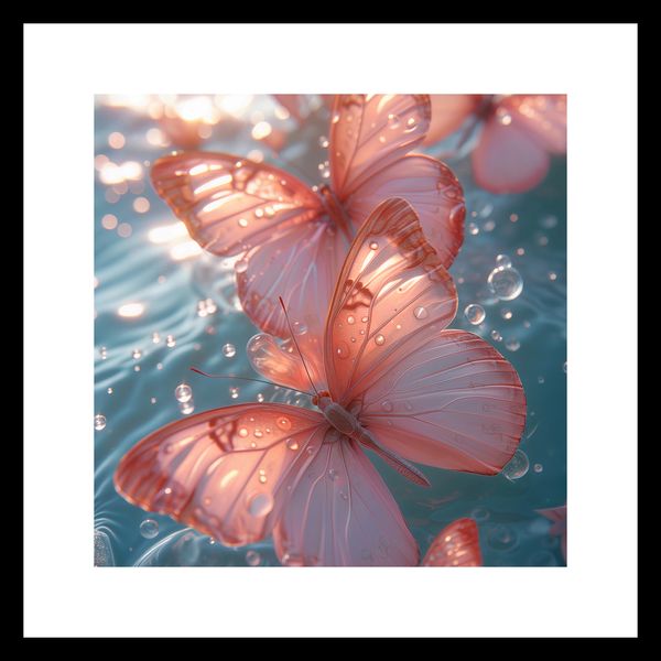 Plakat 20x20cm Świetliste Motyle zdjęcie 3
