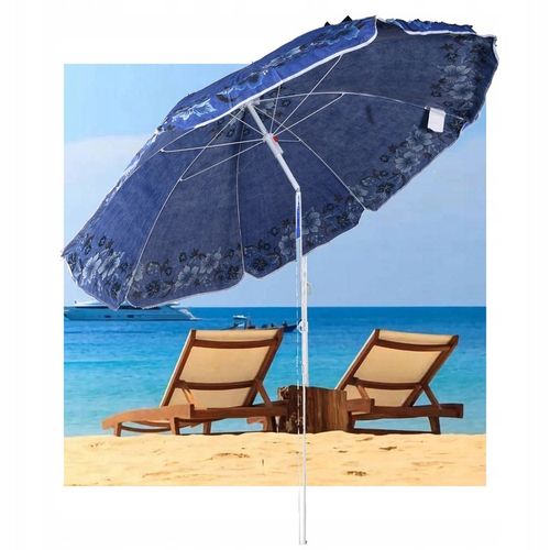 DUŻY PARASOL OGRODOWY PLAŻOWY ŁAMANY PRZECIWSŁONECZNY 180 cm + PODSTAWA na Arena.pl