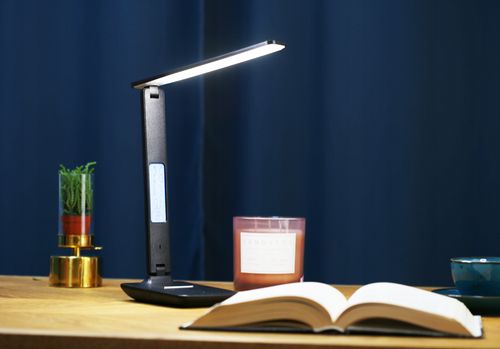 Lampka LED Biurkowa Szkolna 3 BARWY 3 MOCE WYŚWIETLACZ LCD ZEGAR TERMOMETR na Arena.pl