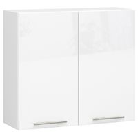 WISZĄCA SZAFKA KUCHENNA OLIWIA W 80cm BIAŁA-BIAŁY POŁYSK H720