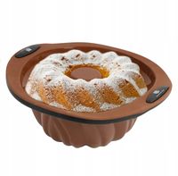 FORMA SILIKONOWA DO PIECZENIA CIAST BABKI CIASTA Z TULEJĄ NIEPRZYWIERAJĄCA