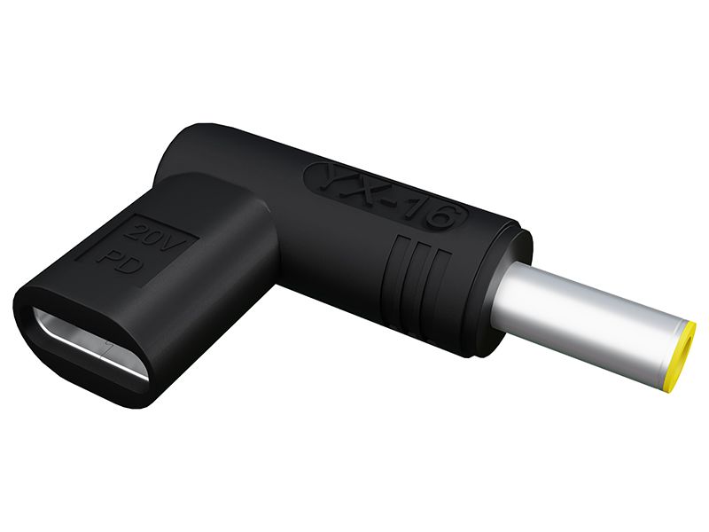 Adapter USB gniazdo USB-C-wtyk DC3,0/5,5 zdjęcie 1
