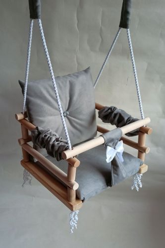 HUŚTAWKA 3w1 DLA DZIECI SZARY DO DOMU OGRÓD POKÓJ na Arena.pl