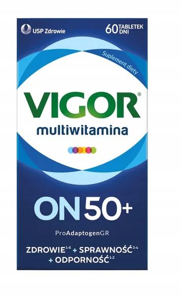 VIGOR ON 50+ multiwitamina suplement diety (60szt) zdjęcie 2