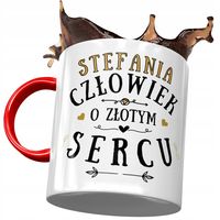 Kubek Czerwony Dla Stefanii Koleżanki Na Prezent Z Nadrukiem Ze Zdjęciem