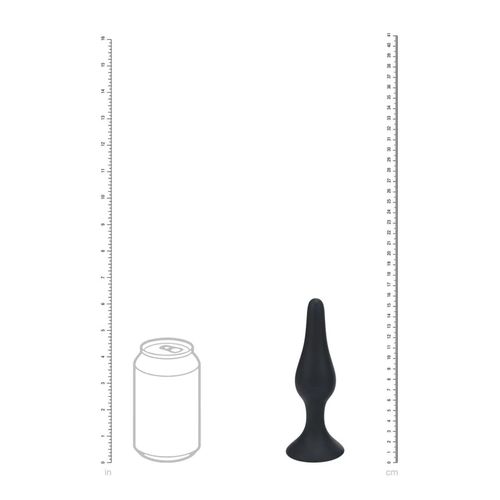Slim Silicone Anal Plug - Xl - Black na Arena.pl