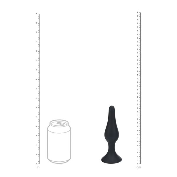 Slim Silicone Anal Plug - Xl - Black zdjęcie 6