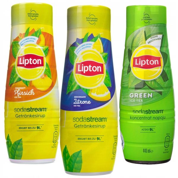 SYROPY SODASTREAM LIPTON ICE TEA CYTRYNA GREEN ZIELONA HERBATA zdjęcie 1