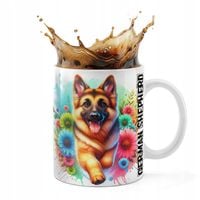 KUBEK CERAMICZNY 330ML DRUK - PIES PSY PIESEK RASA OWCZAREK NIEMIECKI