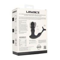 masażer prostaty z rotującą głowicą levelz silikonowy czarny 16,8 cm