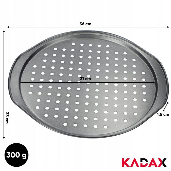 BLACHA TACA FORMA DO PIZZY PIECZENIA 31 CM POWŁOKA zdjęcie 3