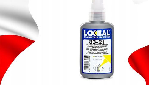 KLEJ DO ŁOŻYSK TULEI PIAST LOXEAL 83-21 DUŻA WYTRZYMAŁOŚĆ 50 ml na Arena.pl