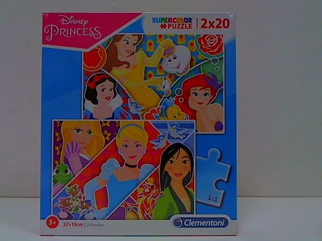 CLE.puzzle 2x20 Princess super kolor 24766 zdjęcie 1