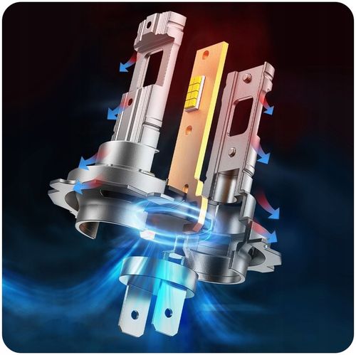 Żarówki H7 LED CSP biała 6500K 1do1 12V 7000lm BARDZO MOCNE WIECEJ ŚWIATŁA na Arena.pl