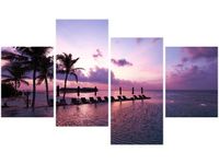 OBRAZ DRUK MAGICZNY ZACHÓD SŁOŃCA MALEDIWACH