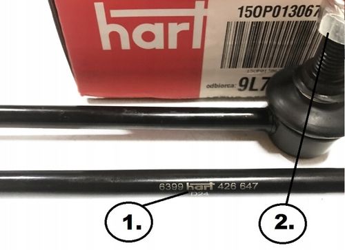 2x Łącznik Stabilizatora Przód VW Passat B6 B7 B8 Golf 5 6 Touran Octavia 2 na Arena.pl