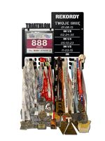 Wieszak na medale i numery startowe REKORDY TRIATHLON twoje imię  347.1