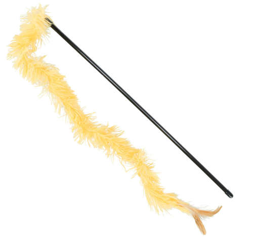 TRIXIE Wędka z pluszowym ogonem prawdziwymi piórkami zabawka kota 110 cm na Arena.pl