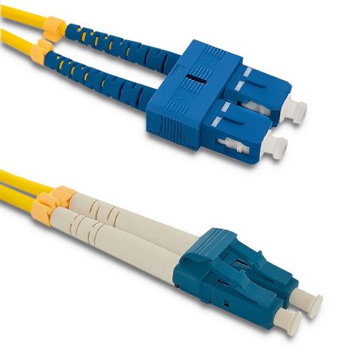 Qoltec Patchcord światłowodowy SC/UPC - LC/UPC | Singlemode | 9/125 | G652D | Duplex | 1m na Arena.pl