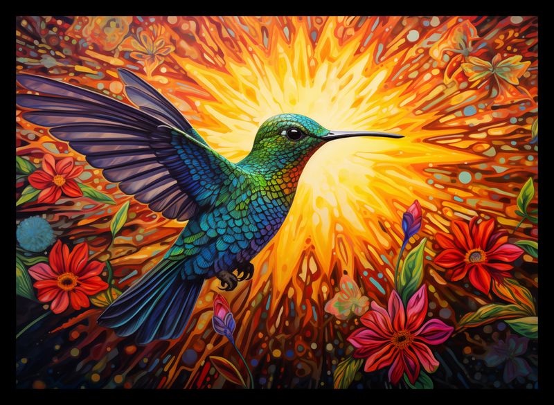 Plakat 35x25cm Koliber Barw zdjęcie 2