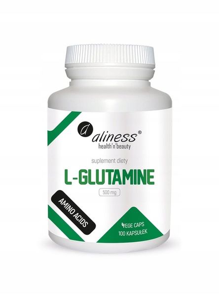 L-Glutamine 500mg 100 kapsułek ALINESS zdjęcie 1