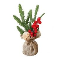 mała choinka w doniczce ostrokrzew boże narodzenie ksn88