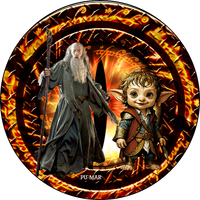 Opłatek na tort WŁADCA PIERŚCIENIA Drużyna Tekst Gratis