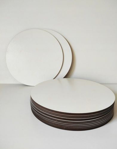 Podkład pod tort 22 cm 10 szt białe HDF na Arena.pl