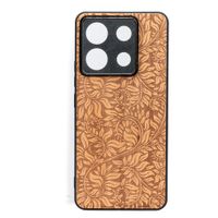 drewniane etui bewood do xiaomi redmi note 13 5g liście jabłoń
