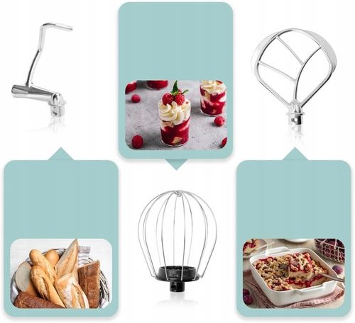 ROBOT KUCHENNY PLANETARNY BLENDER MIKSER UGNIATARKA DO CIASTA 1100W 5L na Arena.pl