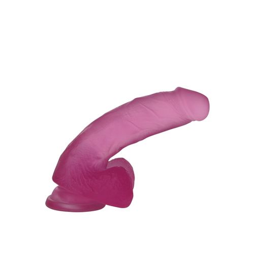7"" jelly studs crystal dildo medium pink na Arena.pl