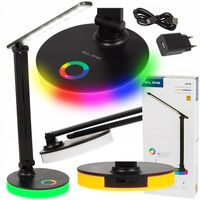 LAMPKA NOCNA LED DO CZYTANIA NA BIURKO 3 BARWY MOCNA DOTYKOWA USB-C RGB 9W