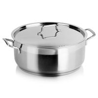 Garnek Orion Anett z Pokrywką Stalowy Nierdzewny 28 cm 7L Premium Duży